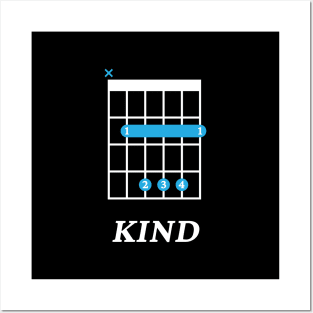 B Kind B Guitar Chord Tab Dark Theme Posters and Art